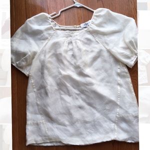 Tibi silk blouse short sleeve size 4